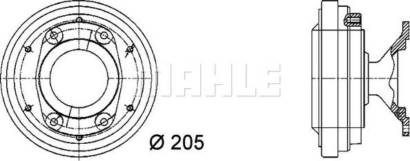 MAHLE CFC 34 000P - Kytkin, jäähdytystuuletin inparts.fi