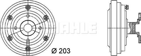 MAHLE CFC 32 000P - Kytkin, jäähdytystuuletin inparts.fi