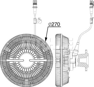 MAHLE CFC 241 000P - Kytkin, jäähdytystuuletin inparts.fi