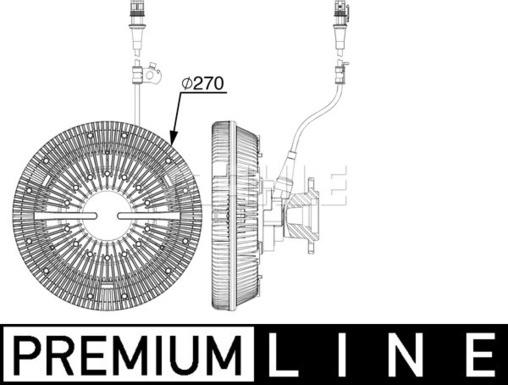 MAHLE CFC 242 000P - Kytkin, jäähdytystuuletin inparts.fi