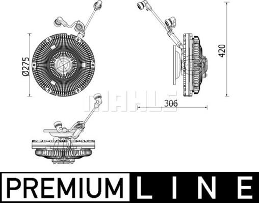 MAHLE CFC 259 000P - Kytkin, jäähdytystuuletin inparts.fi