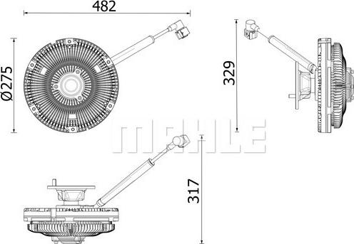 MAHLE CFC 269 000P - Kytkin, jäähdytystuuletin inparts.fi