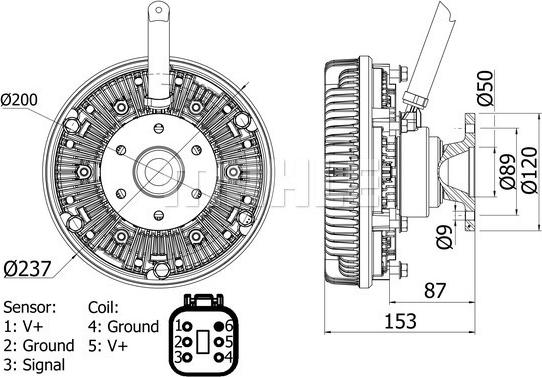 MAHLE CFC 26 000S - Kytkin, jäähdytystuuletin inparts.fi