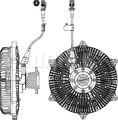 MAHLE CFC 214 000P - Kytkin, jäähdytystuuletin inparts.fi