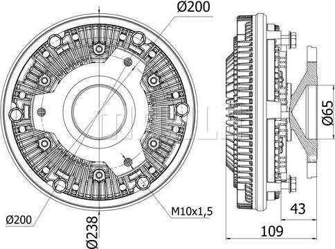 MAHLE CFC 21 000S - Kytkin, jäähdytystuuletin inparts.fi