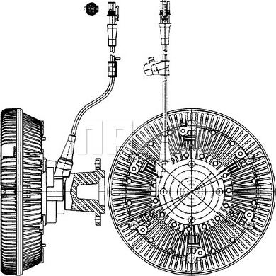 MAHLE CFC 221 000P - Kytkin, jäähdytystuuletin inparts.fi