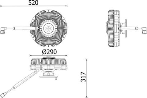 MAHLE CFC 276 000P - Kytkin, jäähdytystuuletin inparts.fi