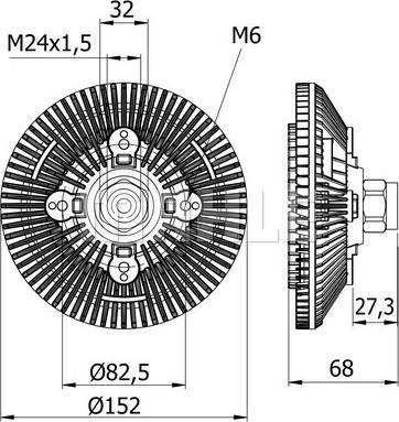 MAHLE CFC 77 000S - Kytkin, jäähdytystuuletin inparts.fi