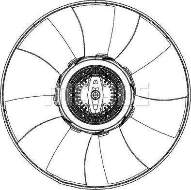 MAHLE CFF 493 000P - Tuuletin, moottorin jäähdytys inparts.fi