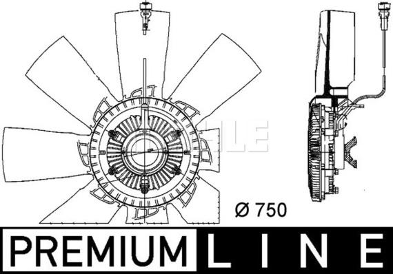 MAHLE CFF 457 000P - Tuuletin, moottorin jäähdytys inparts.fi