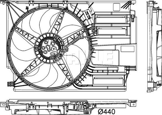 MAHLE CFF 403 000P - Tuuletin, moottorin jäähdytys inparts.fi