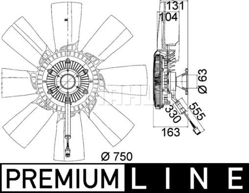 MAHLE CFF 473 000P - Tuuletin, moottorin jäähdytys inparts.fi