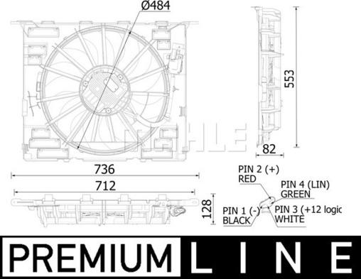 MAHLE CFF 549 000P - Tuuletin, moottorin jäähdytys inparts.fi