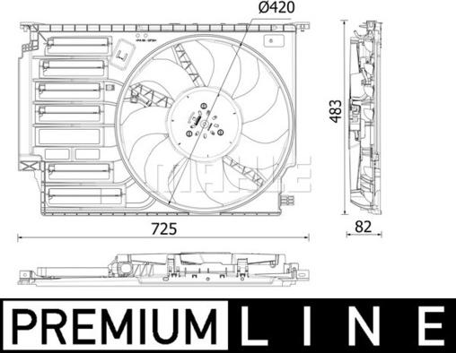 MAHLE CFF 548 000P - Tuuletin, moottorin jäähdytys inparts.fi