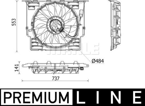 MAHLE CFF 543 000P - Tuuletin, moottorin jäähdytys inparts.fi