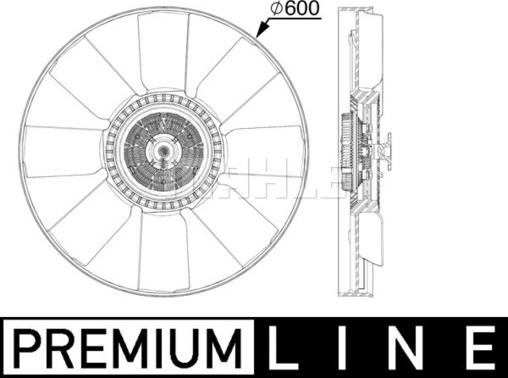 MAHLE CFF 519 000P - Tuuletin, moottorin jäähdytys inparts.fi