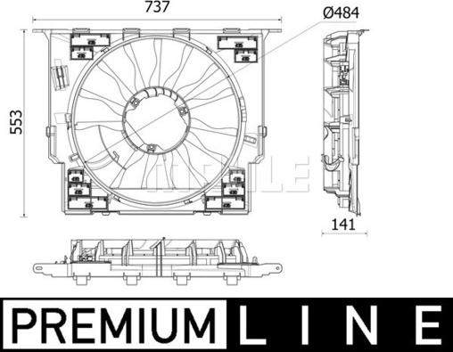 MAHLE CFF 534 000P - Tuuletin, moottorin jäähdytys inparts.fi