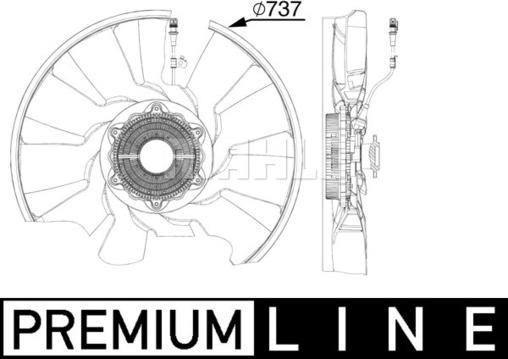 MAHLE CFF 522 000P - Tuuletin, moottorin jäähdytys inparts.fi