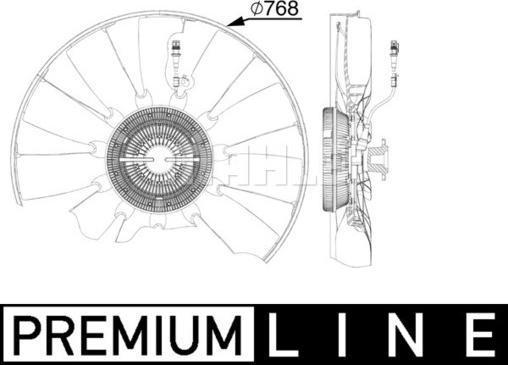 MAHLE CFF 527 000P - Tuuletin, moottorin jäähdytys inparts.fi