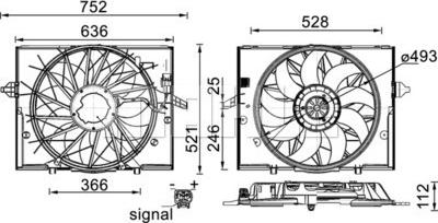 MAHLE CFF 336 000S - Tuuletin, moottorin jäähdytys inparts.fi