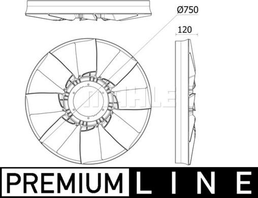 MAHLE CFW 94 000P - Tuuletin, mootorinjäähdytys inparts.fi