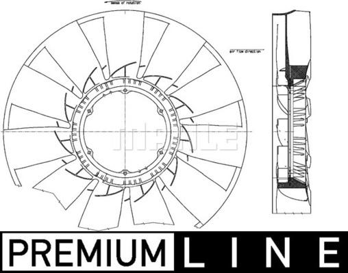 MAHLE CFW 56 000P - Tuuletin, mootorinjäähdytys inparts.fi