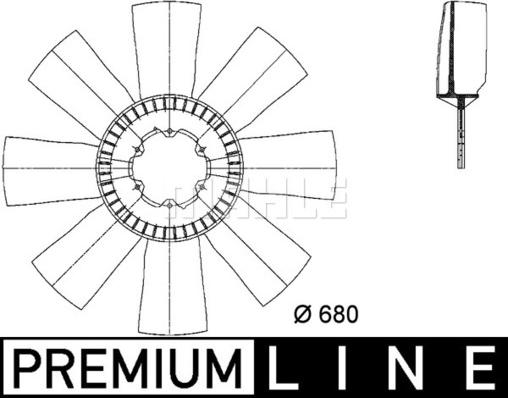 MAHLE CFW 10 000P - Tuuletin, mootorinjäähdytys inparts.fi