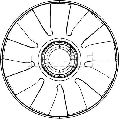 MAHLE CFW 72 000P - Tuuletin, mootorinjäähdytys inparts.fi