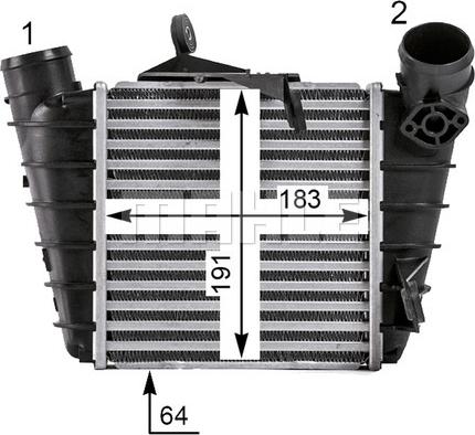 MAHLE CI 530 000P - Välijäähdytin inparts.fi