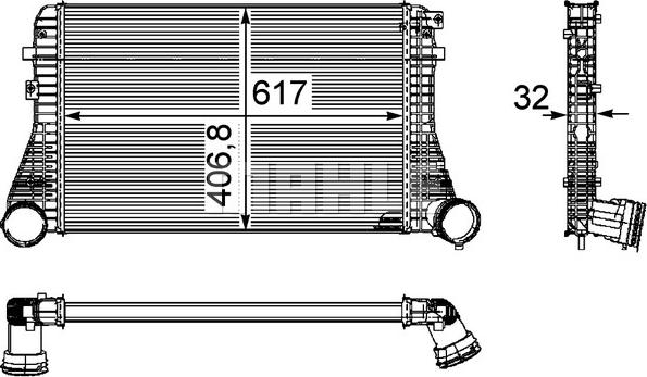 MAHLE CI 161 000P - Välijäähdytin inparts.fi