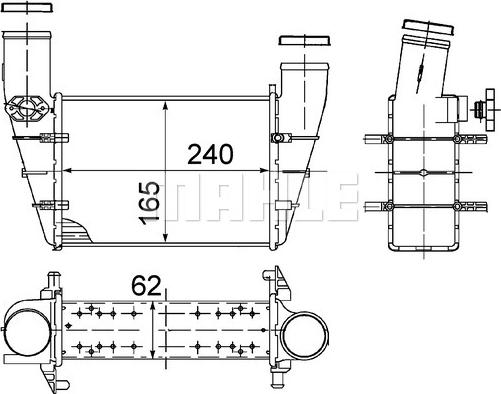 MAHLE CI 130 000S - Välijäähdytin inparts.fi