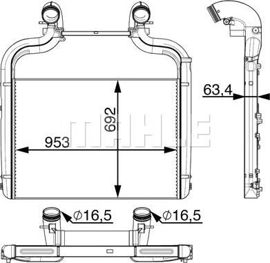 MAHLE CI 36 000P - Välijäähdytin inparts.fi