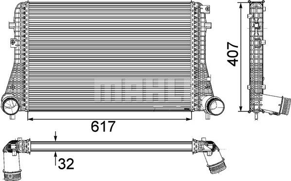 MAHLE CI 208 000P - Välijäähdytin inparts.fi