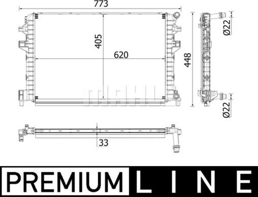 MAHLE CIR 34 000P - Alalämpötilajäähdytin, ahtoilmajäähdytin inparts.fi