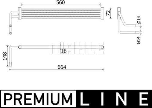 MAHLE CLC 97 000P - Öljynjäähdytin, tehost.ohjaus inparts.fi