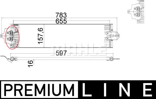 MAHLE CLC 49 000P - Öljynjäähdytin, autom. vaihteisto inparts.fi