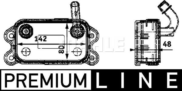 MAHLE CLC 41 000P - Moottoriöljyn jäähdytin inparts.fi