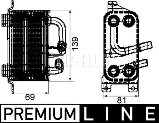 MAHLE CLC 66 000P - Moottoriöljyn jäähdytin inparts.fi