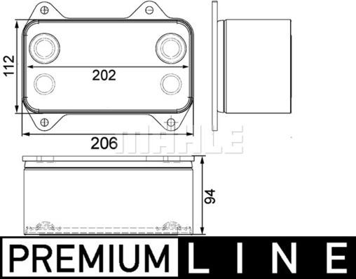 MAHLE CLC 63 000P - Moottoriöljyn jäähdytin inparts.fi