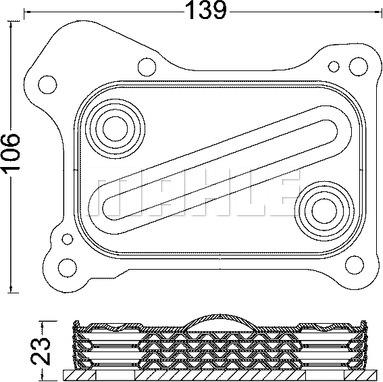 MAHLE CLC 190 000S - Moottoriöljyn jäähdytin inparts.fi