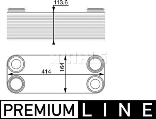 MAHLE CLC 14 000P - Öljynjäähdytin, autom. vaihteisto inparts.fi