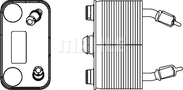 MAHLE CLC 166 000P - Öljynjäähdytin, autom. vaihteisto inparts.fi