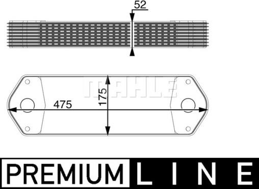 MAHLE CLC 11 000P - Moottoriöljyn jäähdytin inparts.fi