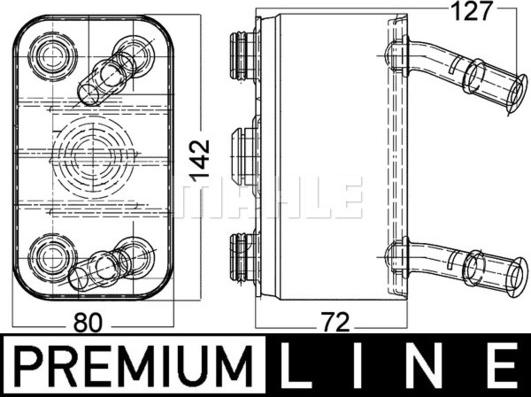 MAHLE CLC 113 000P - Moottoriöljyn jäähdytin inparts.fi