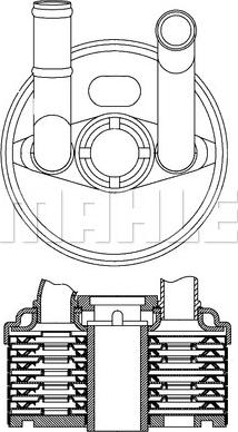MAHLE CLC 184 000S - Öljynjäähdytin, autom. vaihteisto inparts.fi