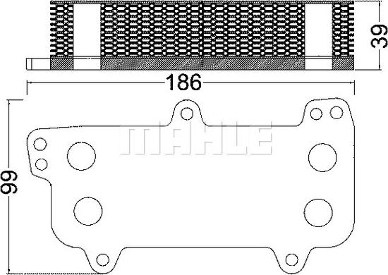 MAHLE CLC 187 000S - Moottoriöljyn jäähdytin inparts.fi