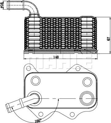 MAHLE CLC 174 000S - Moottoriöljyn jäähdytin inparts.fi