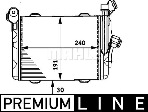 MAHLE CLC 33 000P - Moottoriöljyn jäähdytin inparts.fi