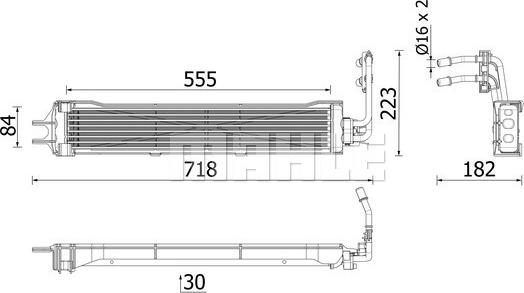 MAHLE CLC 333 000P - Öljynjäähdytin, autom. vaihteisto inparts.fi