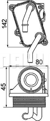 MAHLE CLC 24 000P - Moottoriöljyn jäähdytin inparts.fi